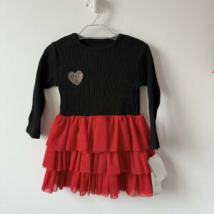 Sukienka z czerwonym tiulem roz.86