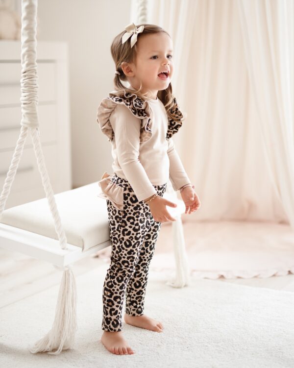 Komplet body i legginsy panterka - obrazek 2
