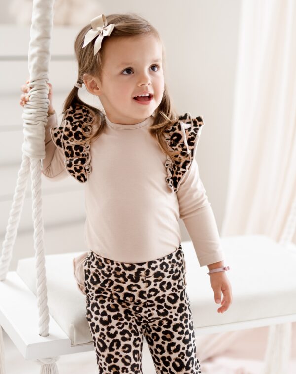 Komplet body i legginsy panterka - obrazek 3
