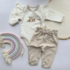 Komplet body i półśpiochy sarenka