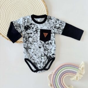 Body błękitno-czarne z kieszonką