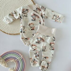 Komplet body i półśpiochy misiaczki