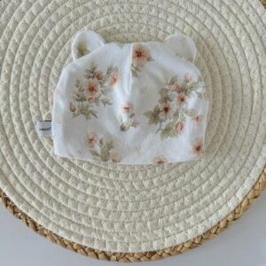 Czapka z bawełny organicznej kwiatuszki