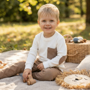 Bluzka chłopięca prążkowana HELEN