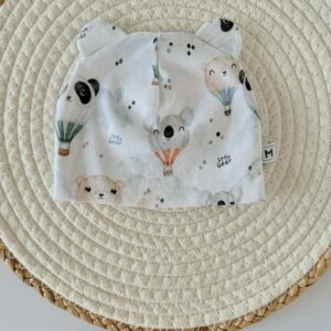 Czapka z bawełny organicznej misie balony