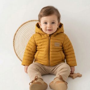 Kurtka chłopięca musztardowa roz. 68