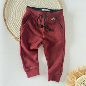 Spodnie chłopięce bordowe roz. 74