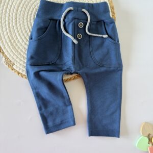 Spodnie niebieskie ze sznureczkami roz. 62, 68