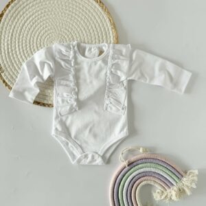 Białe body z falbankami roz. 62-80