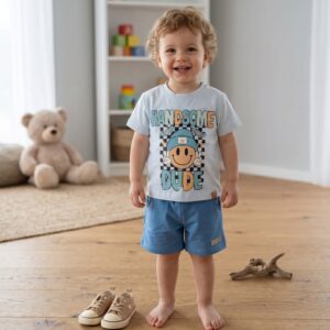 Komplet chłopięcy t-shirt spodenki roz. 86-98